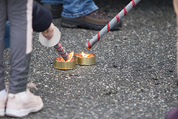 Image showing Marching with Torches