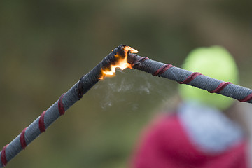 Image showing Marching with Torches