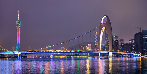 Image showing  Guangzhou skyline. Guangzhou, China