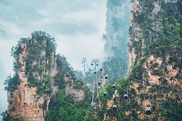 Image showing Zhangjiajie mountains, China