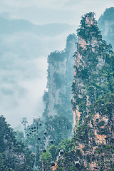 Image showing Zhangjiajie mountains, China