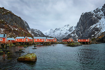 Image showing Nusfjord fishing village in Norway