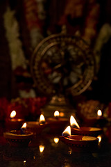 Image showing Diwali lights