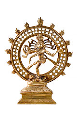 Image showing Statue of Shiva Nataraja - Lord of Dance isolated