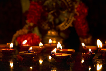 Image showing Diwali lights