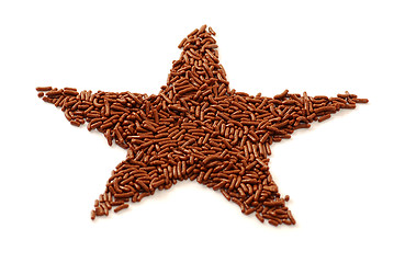 Image showing Chocolate star