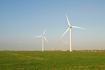 Image showing Wind turbines