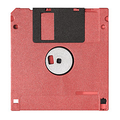 Image showing Standard blue floppy disk isolated on white background.