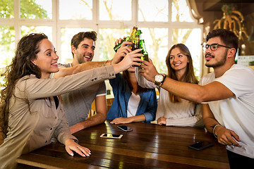 Image showing A toast to friendship 