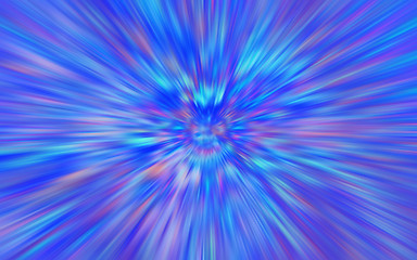 Image showing Abstract Neon Purple Blue Radial Blur Background