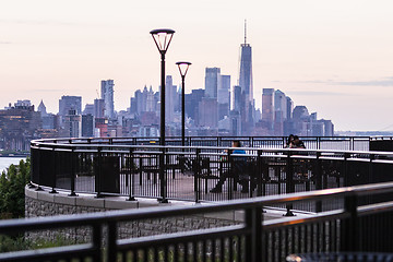 Image showing Boulevard east New York city skyline view.