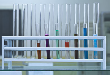 Image showing Test tubes rack