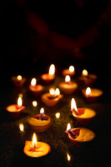 Image showing Diwali lights