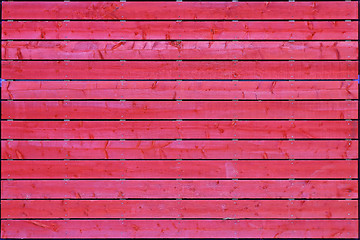 Image showing Red Wood Planks