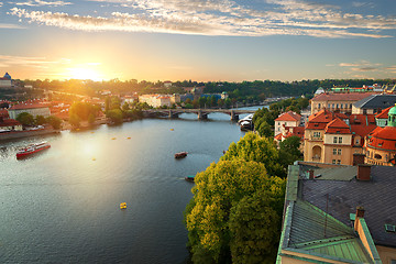 Image showing Prague and River Vltava