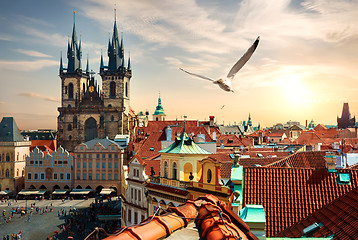 Image showing Summer evening in Prague