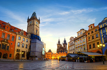 Image showing View on Prague chimes