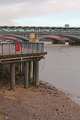 Image showing Low Tide Thames London