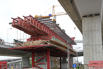 Image showing Bridge Overpass Construction