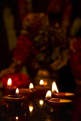 Image showing Diwali lights