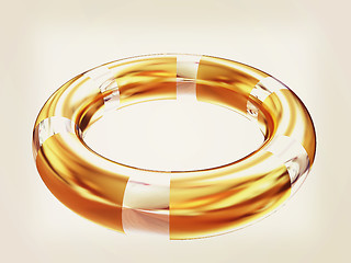 Image showing blank pool ring isolated on white background. 3d illustration. V