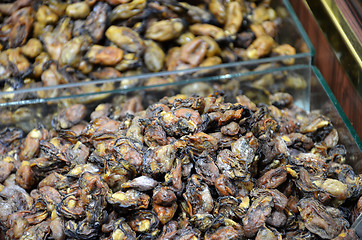 Image showing Dried oysters in the market