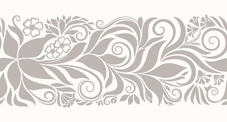 Image showing Floral seamless border.