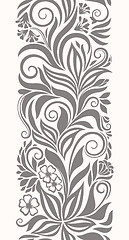 Image showing Floral seamless border.