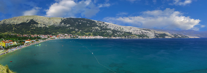 Image showing Baska Beach Panorama