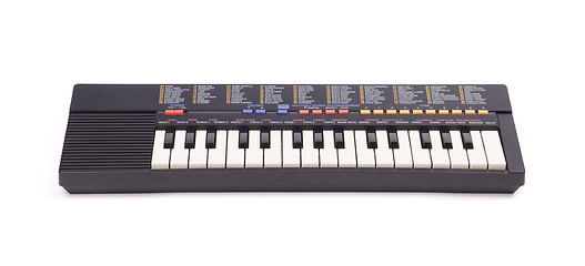 Image showing Small old keyboard, isolated