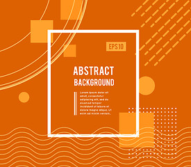 Image showing Abstract geometric design with different shapes and lines. Vector illustration is suitable for decorating booklets, flyers, posters and other