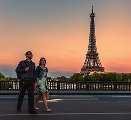 Image showing Young Couple in Paris