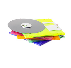 Image showing coulorfull floppy disk