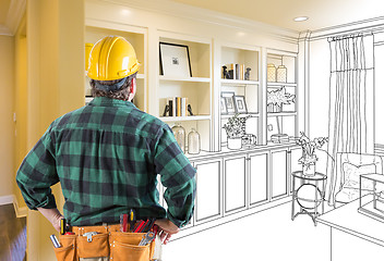 Image showing Contractor Facing Custom Built-in Shelves and Cabinets Design Dr