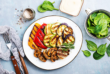 Image showing grilled vegetables