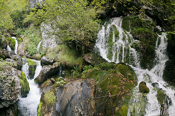 Image showing Small waterfall in Northern Italy
