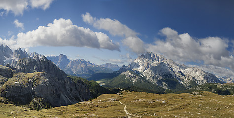 Image showing Dolomites mountains landscape