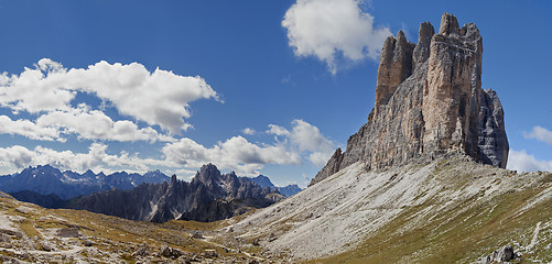 Image showing Dolomites mountains landscape