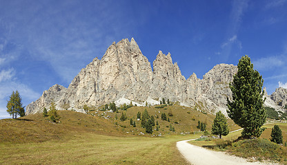 Image showing Dolomites mountains landscape