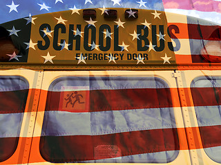 Image showing American school bus