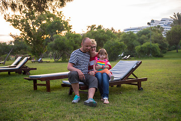 Image showing portrait of young happy family