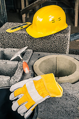 Image showing construction of a modular chimney