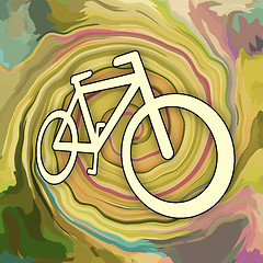 Image showing Bicycle extreme sport background