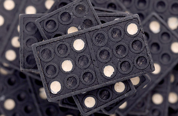 Image showing Old domino game isolated 