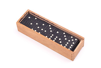 Image showing Old domino game isolated 