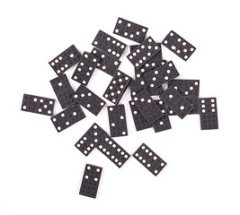 Image showing Old domino game isolated 