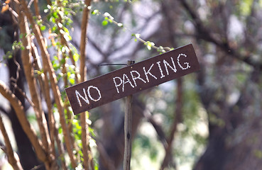 Image showing No parking sign 