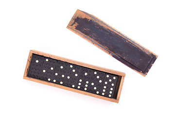 Image showing Old domino game isolated 