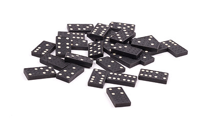 Image showing Old domino game isolated 