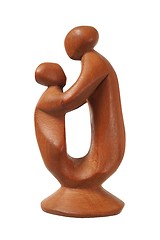 Image showing Sculpture adult and child